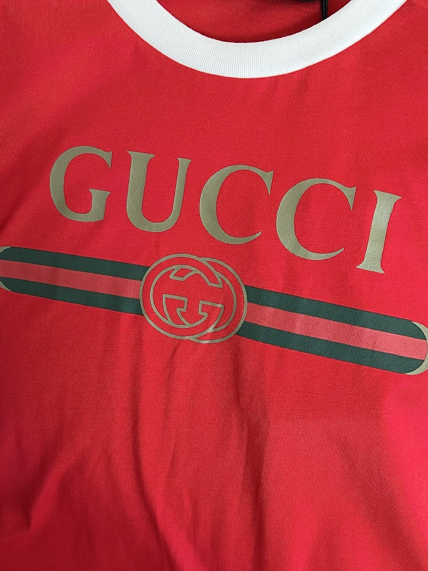 Timo / Gucci Webbing Tape Embellished Short-Sleeved T-Shirt
