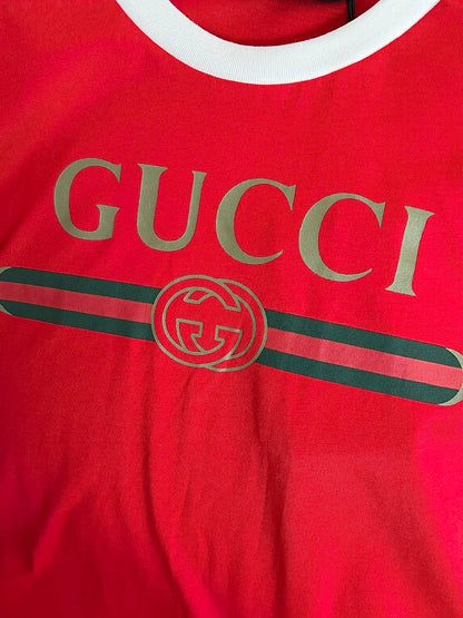 Timo / Gucci Webbing Tape Embellished Short-Sleeved T-Shirt