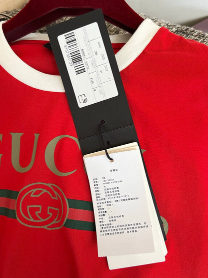 Timo / Gucci Webbing Tape Embellished Short-Sleeved T-Shirt