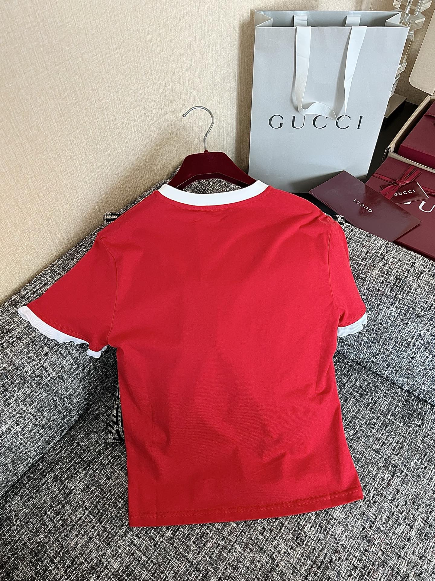 Timo / Gucci Webbing Tape Embellished Short-Sleeved T-Shirt