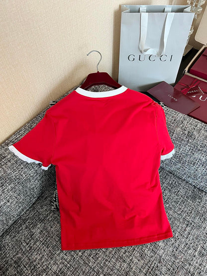 Timo / Gucci Webbing Tape Embellished Short-Sleeved T-Shirt