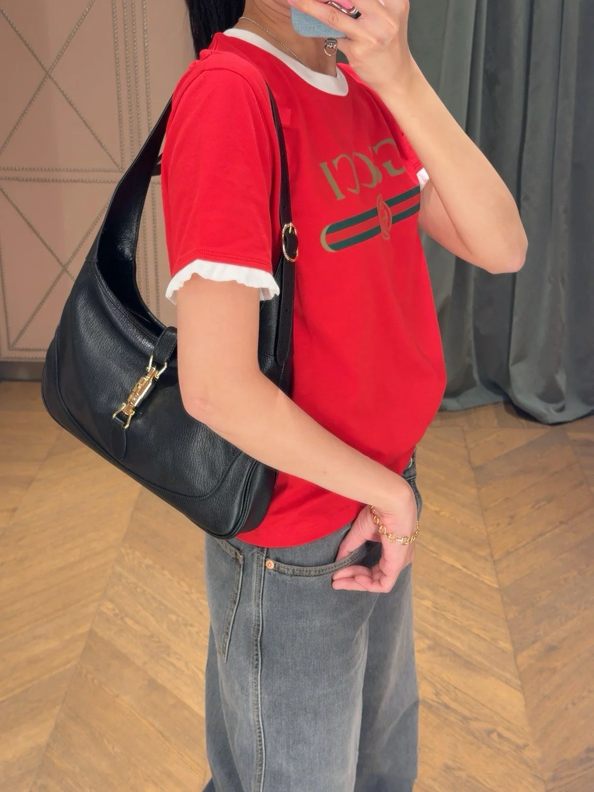 Timo / Gucci Webbing Tape Embellished Short-Sleeved T-Shirt