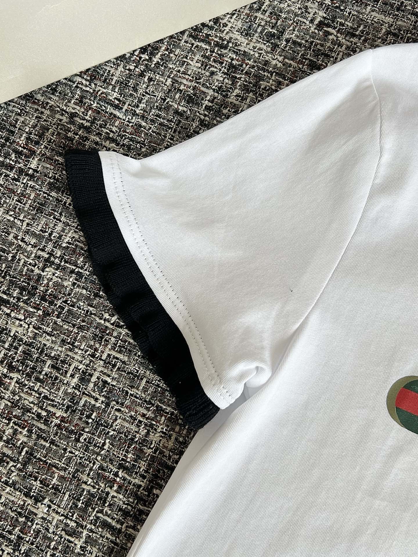 Timo / Gucci webbing tape decoration short-sleeved T-shirt
