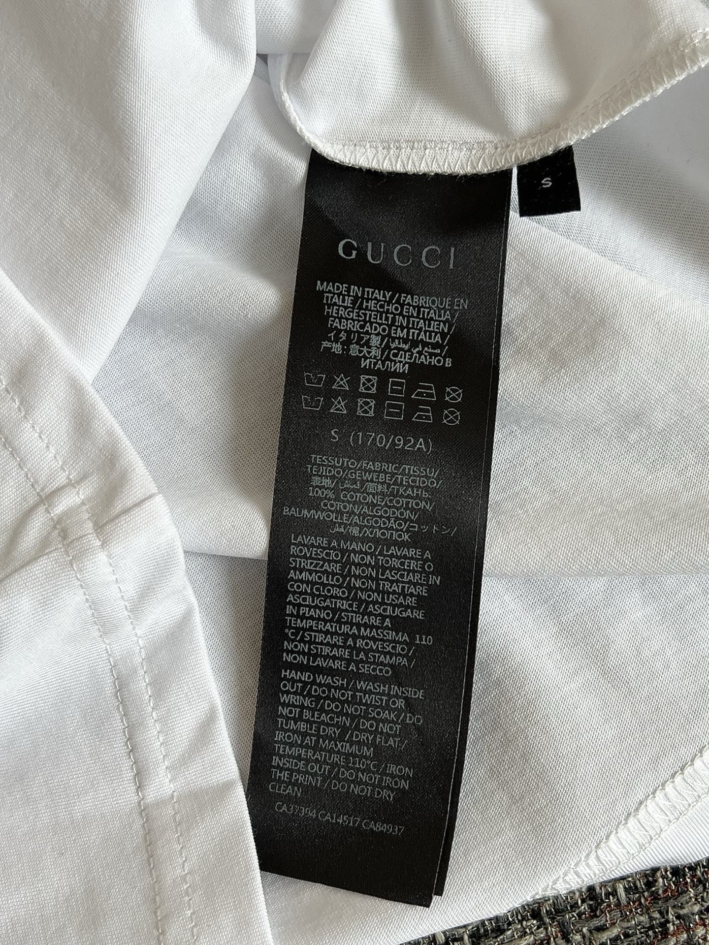 Timo / Gucci webbing tape decoration short-sleeved T-shirt