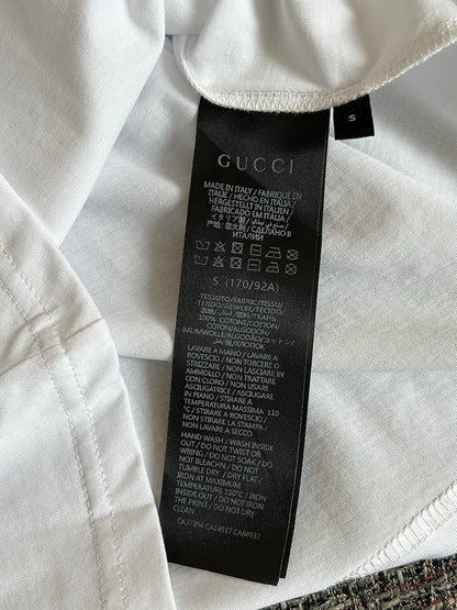 Timo / Gucci webbing tape decoration short-sleeved T-shirt