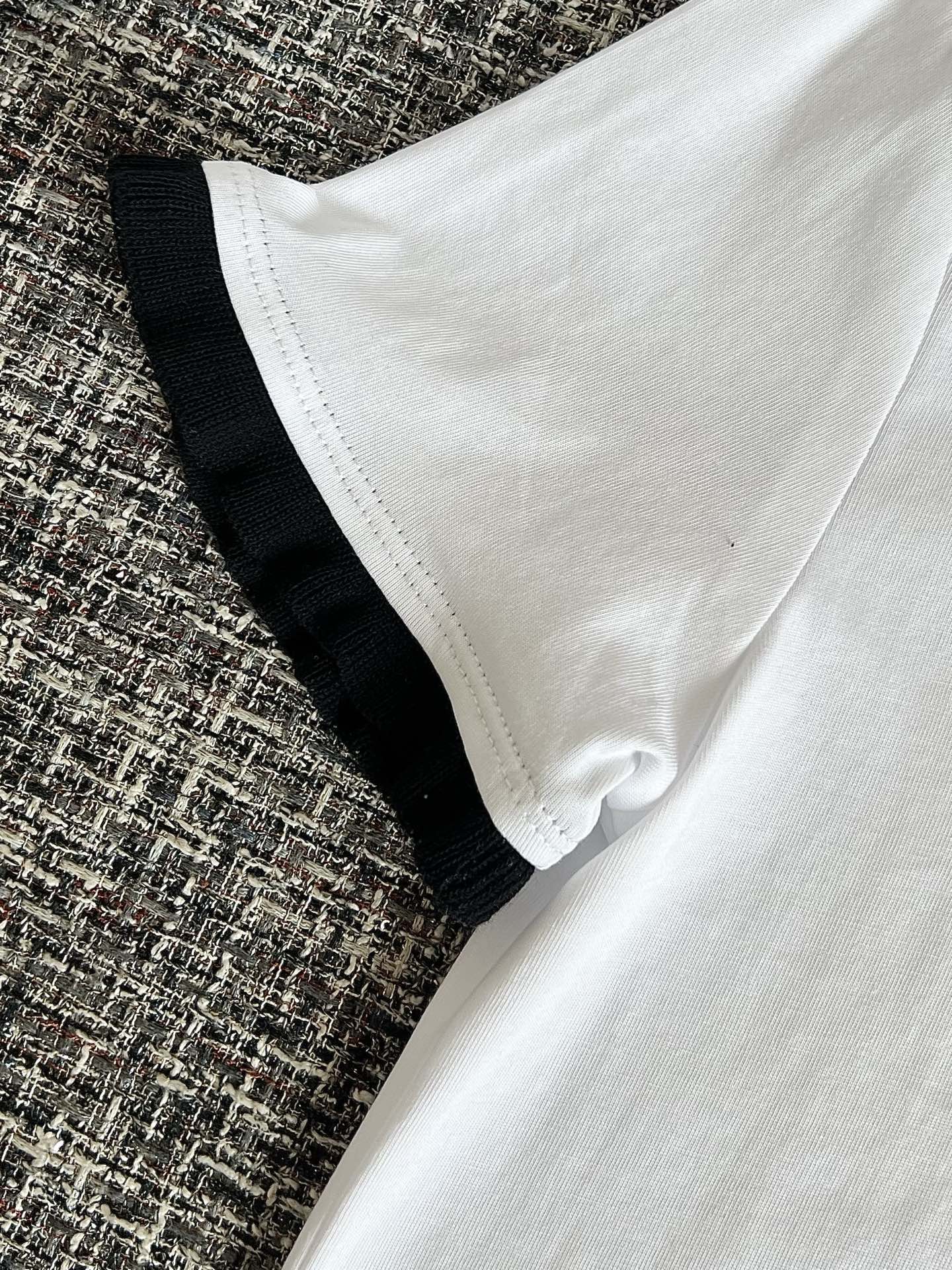 Timo / Gucci webbing tape decoration short-sleeved T-shirt