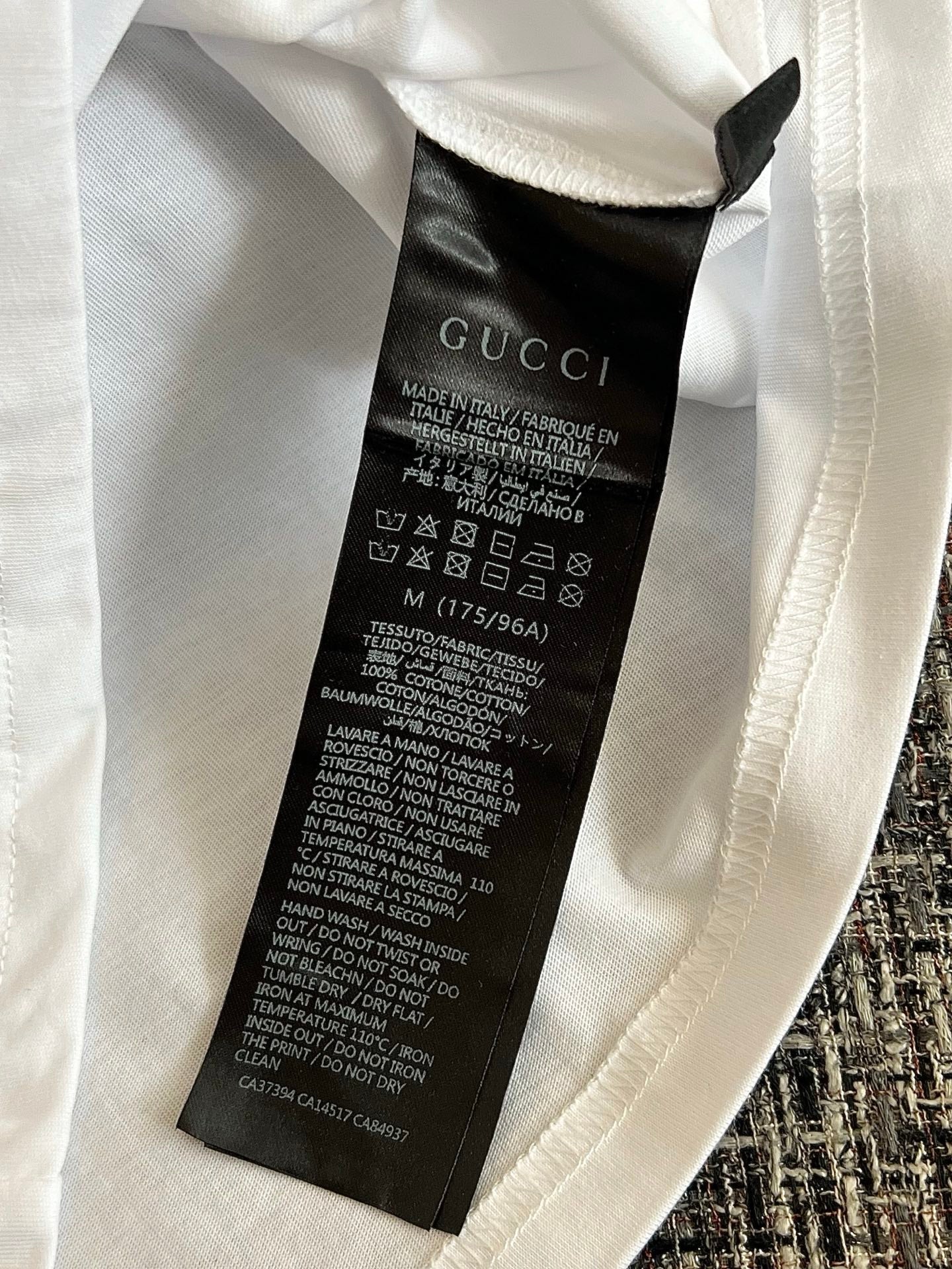 Timo / Gucci webbing tape decoration short-sleeved T-shirt