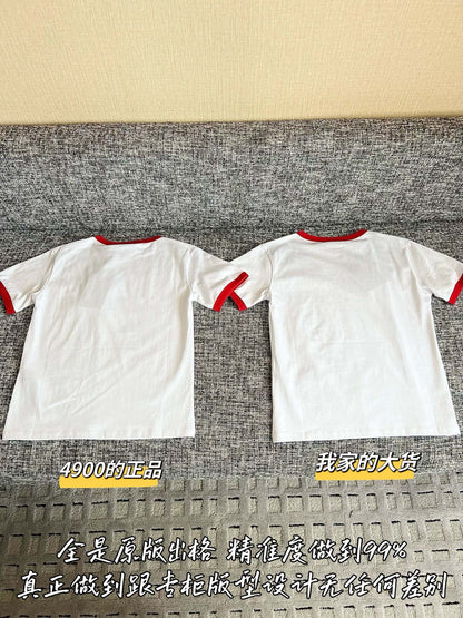 Timo / Gucci Color Contrast Line Mini Mark Short Sleeve