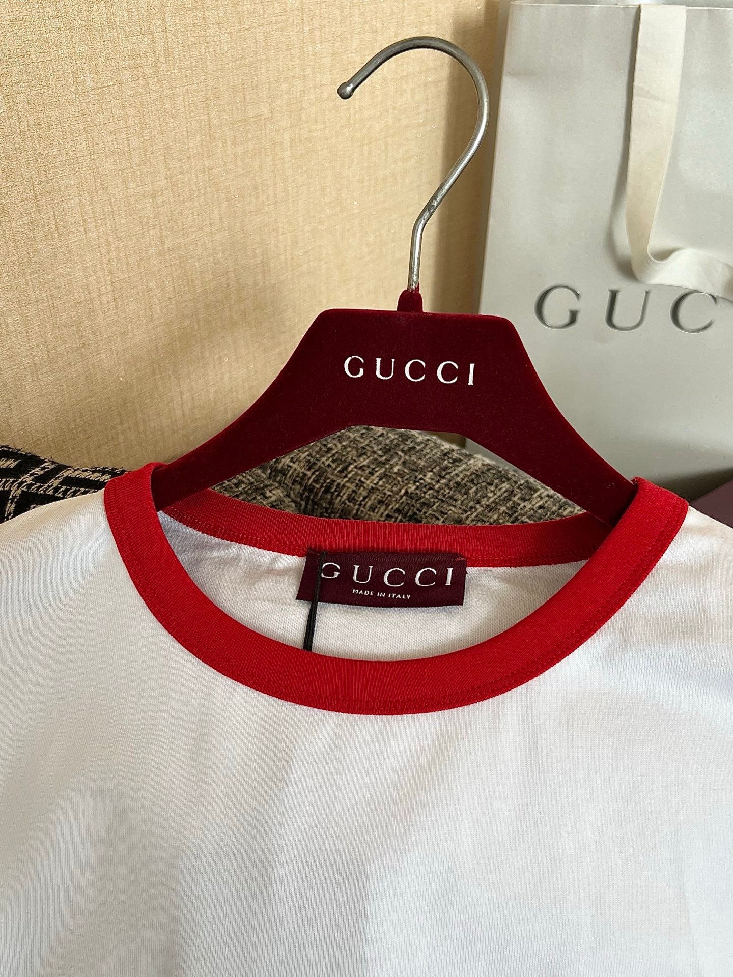 Timo / Gucci Color Contrast Line Mini Mark Short Sleeve