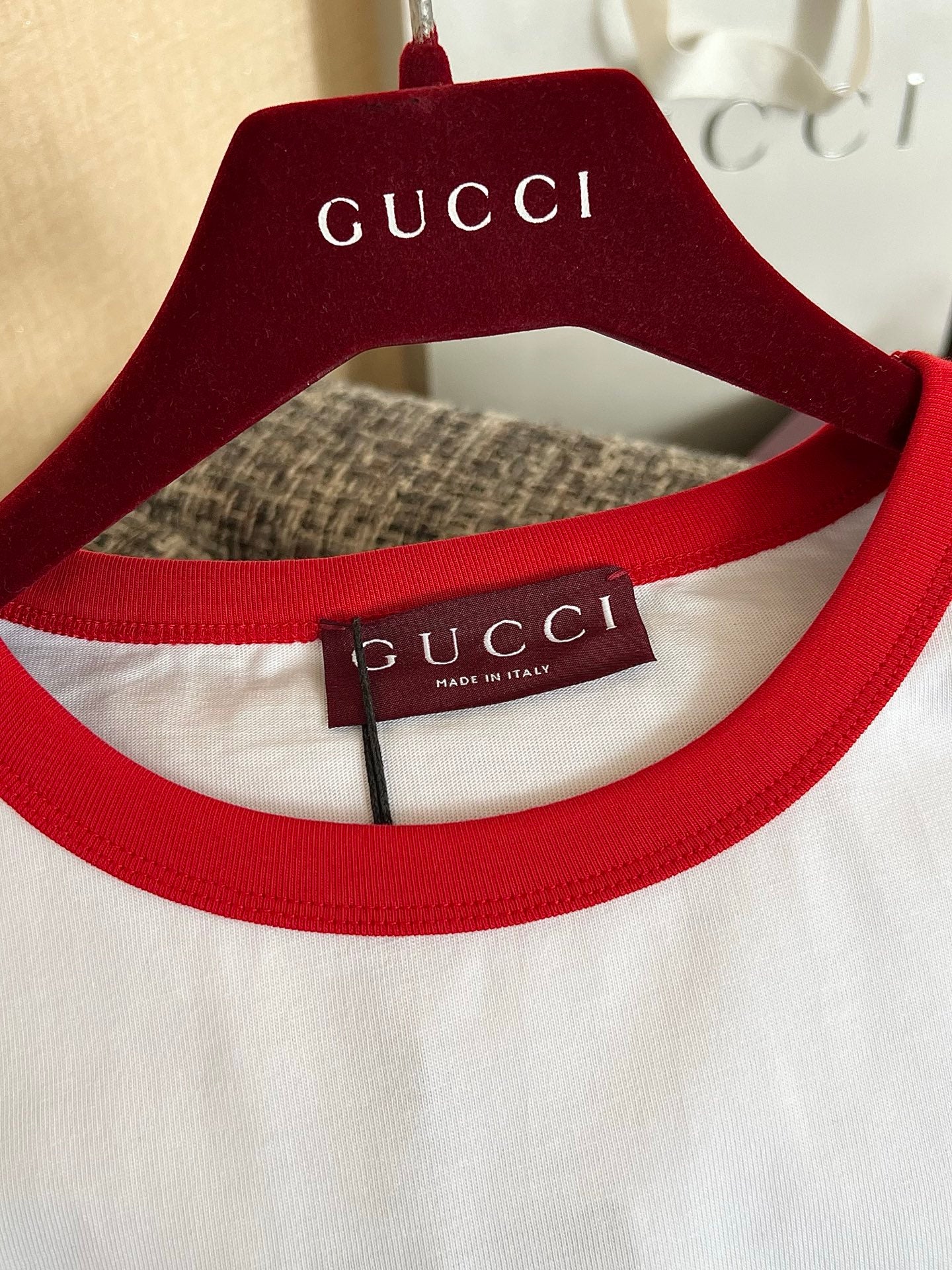 Timo / Gucci Color Contrast Line Mini Mark Short Sleeve