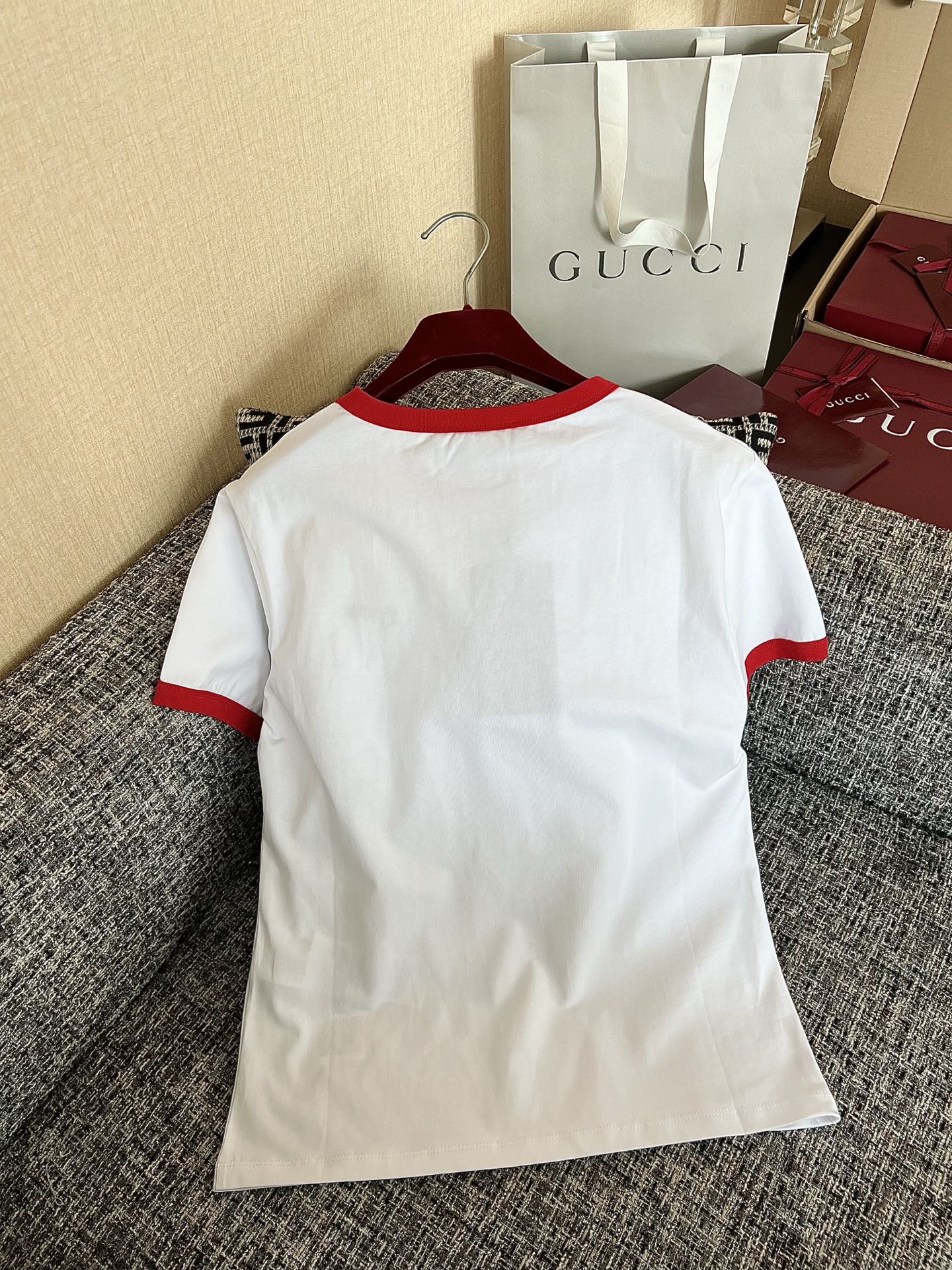 Timo / Gucci Color Contrast Line Mini Mark Short Sleeve