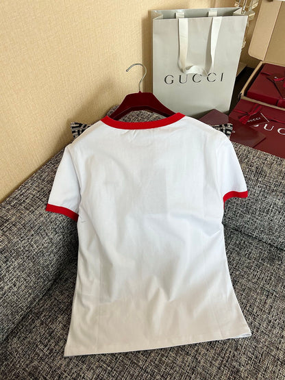 Timo / Gucci Color Contrast Line Mini Mark Short Sleeve