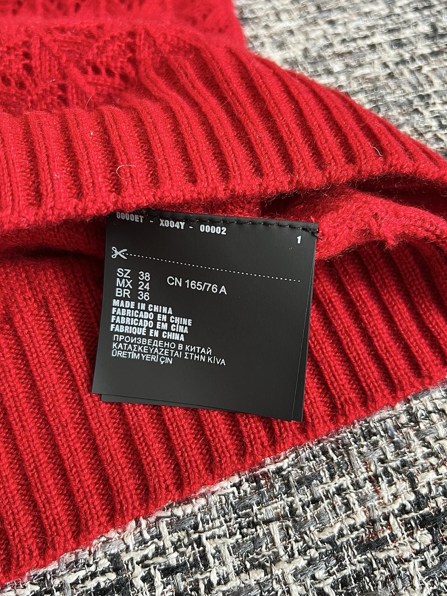 Timo / Miu Miu Red Knit Short-Sleeve T-Shirt
