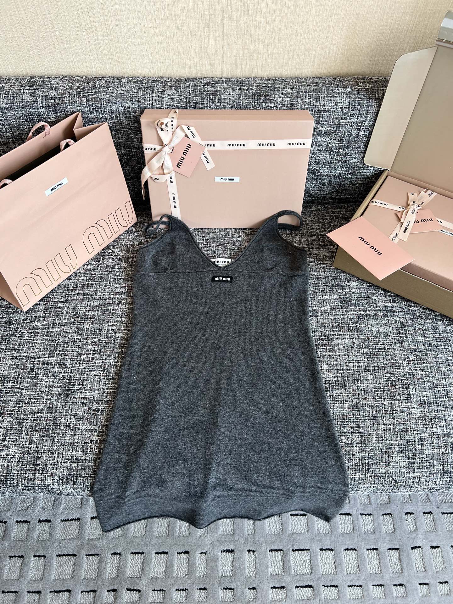 Timo / Miu Miu V-neck Strap Dress
