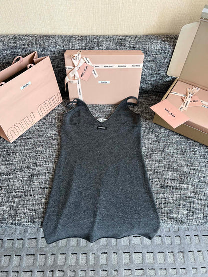 Timo / Miu Miu V-neck Strap Dress