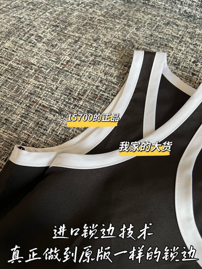 Timo / Chanel Two-tone Double G Logo Vest