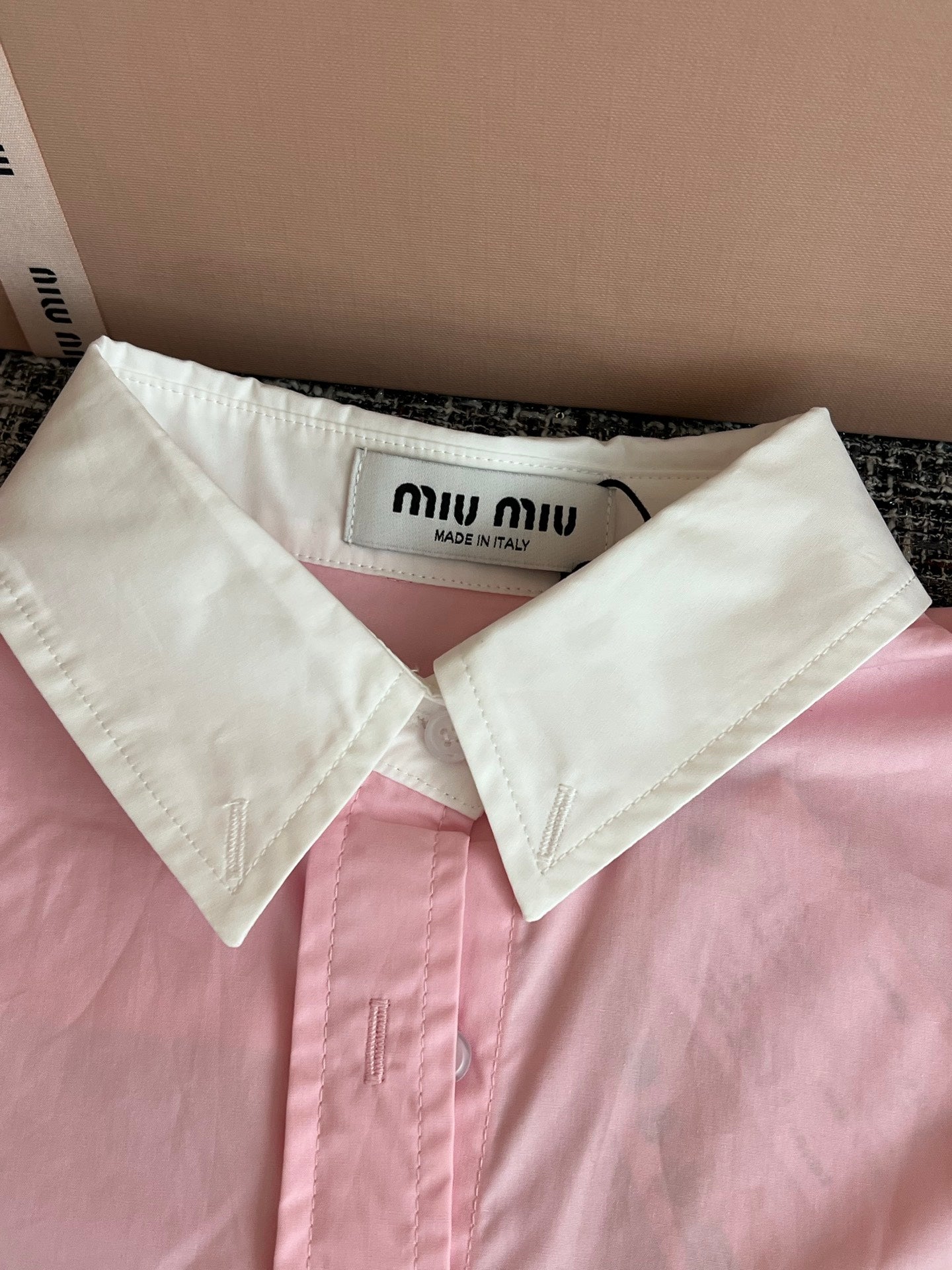 Timo / Miu Miu Peter Pan Collar Short-Sleeved Shirt