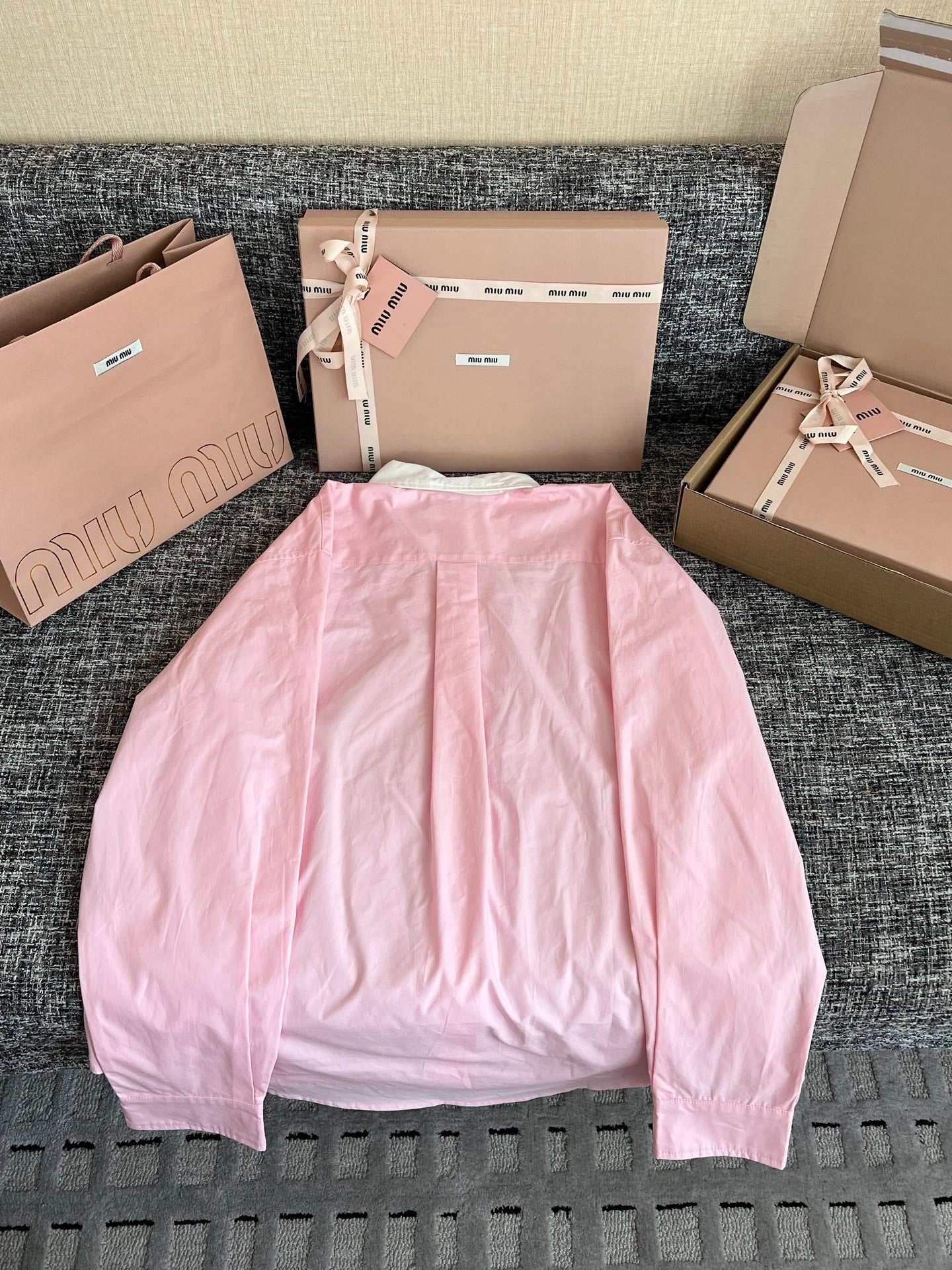Timo / Miu Miu Peter Pan Collar Short-Sleeved Shirt