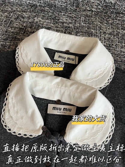 티모 / 미우미우 피터팬 칼라 니트 반팔