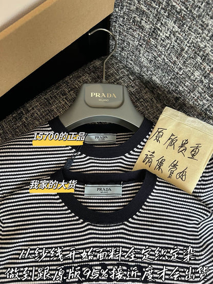 Timo / Prada Letter Jacquard Knit Short-Sleeve