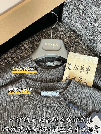 Timo / Prada 26 Early Spring New Knitted Short-Sleeve