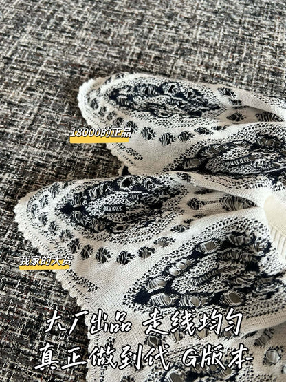 Timo / Dior 레이스 니트 칼라 베스트