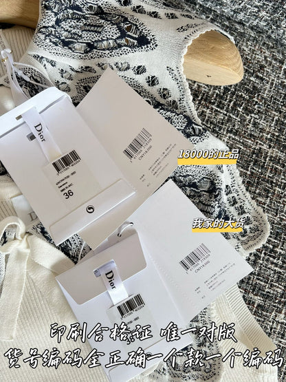 Timo / Dior 레이스 니트 칼라 베스트