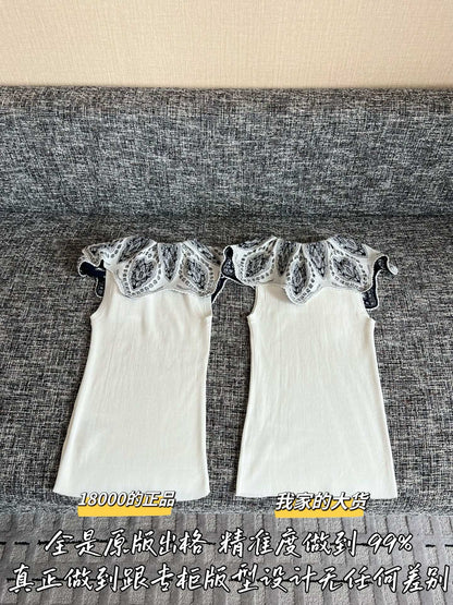 Timo / Dior 레이스 니트 칼라 베스트
