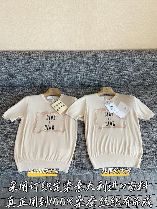 Timo / Dior 26SS New Wool Knit Short-Sleeved Shirt