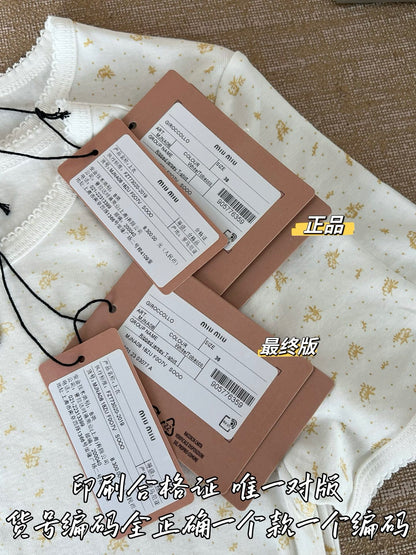 티모 / 미우미우 노랑 플라워 프린트 반팔