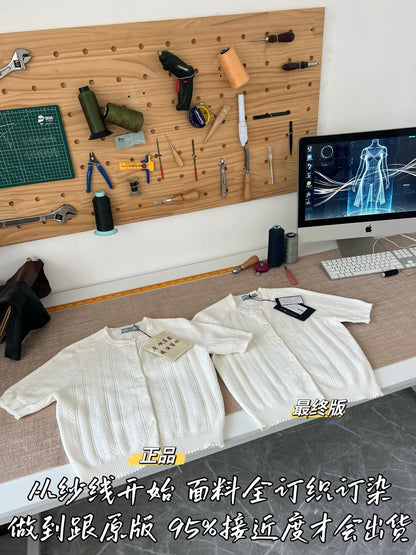 Timo / Prada Cropped Crochet Cardigan