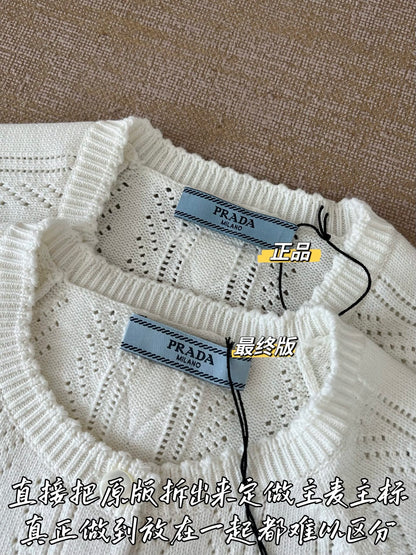 Timo / Prada Cropped Crochet Cardigan