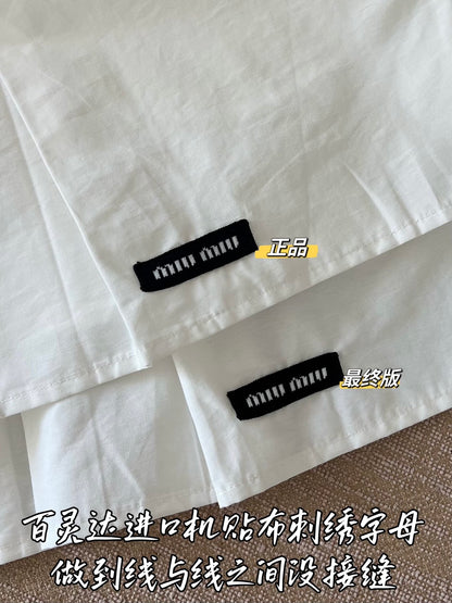 티모 / 미우미우 민소매 셔츠 원피스