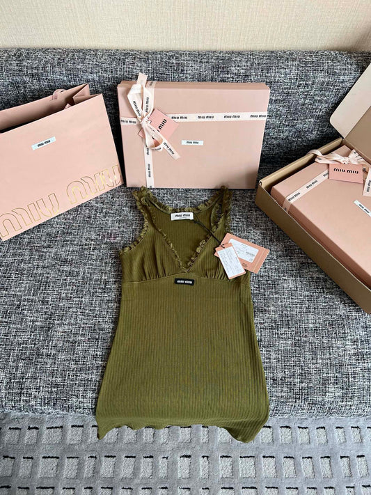 Timo / Miu Miu V-neck Dress