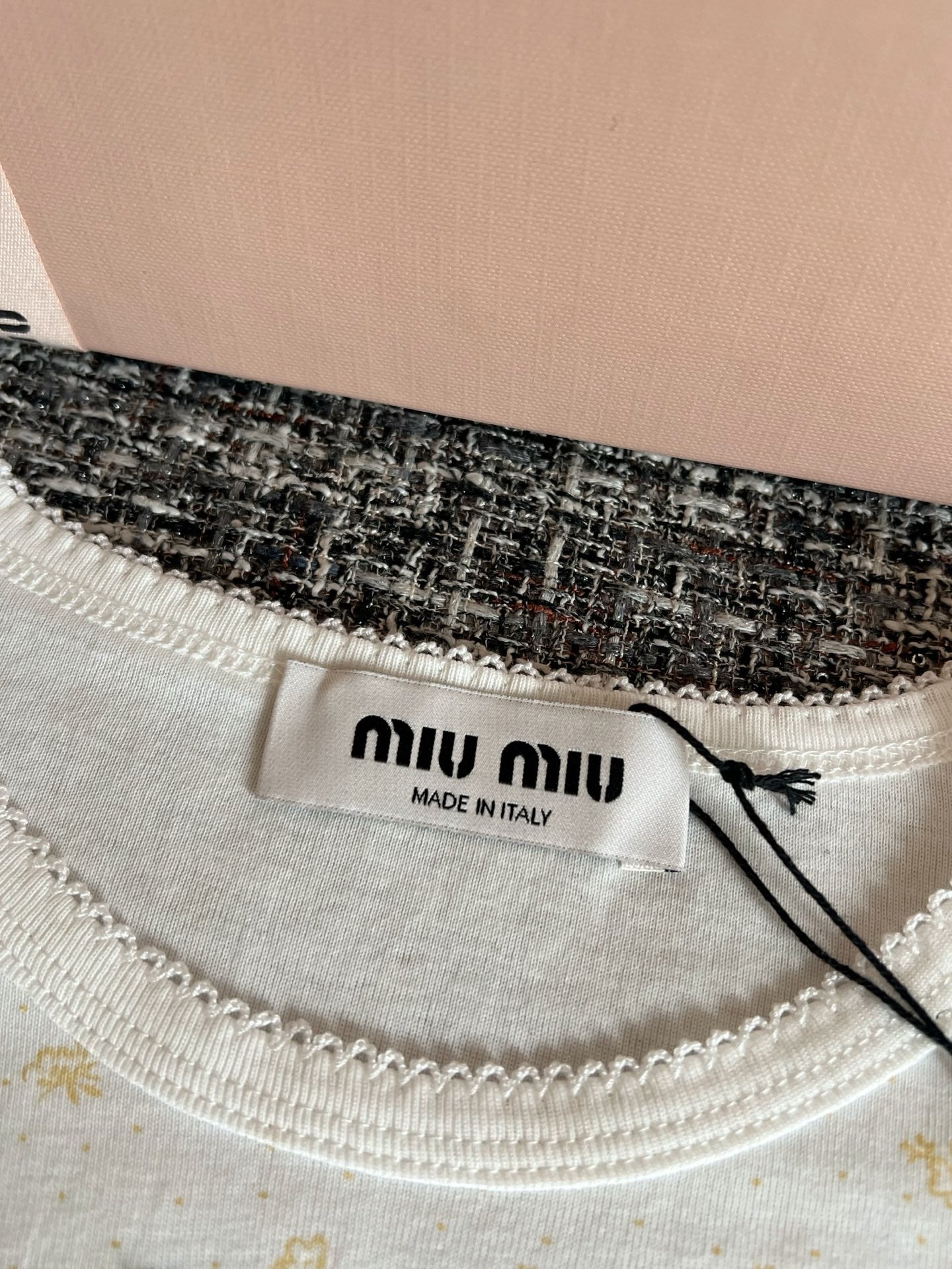 Timo / Miu Miu Yellow Floral Print Short Sleeve