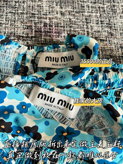 Timo / Miu Miu Blue Floral Dress