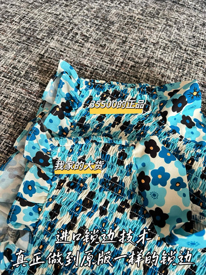Timo / Miu Miu Blue Floral Dress