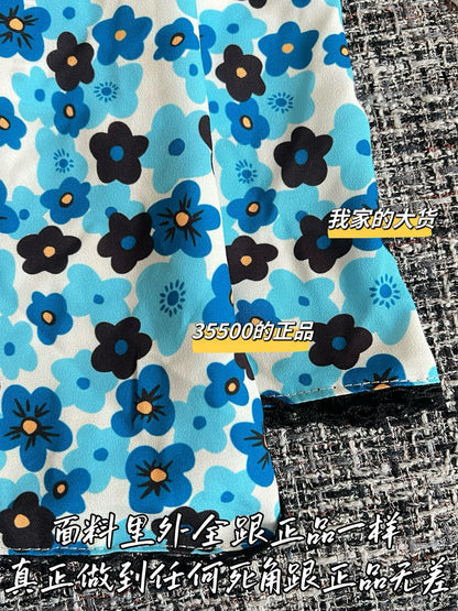 Timo / Miu Miu Blue Floral Dress