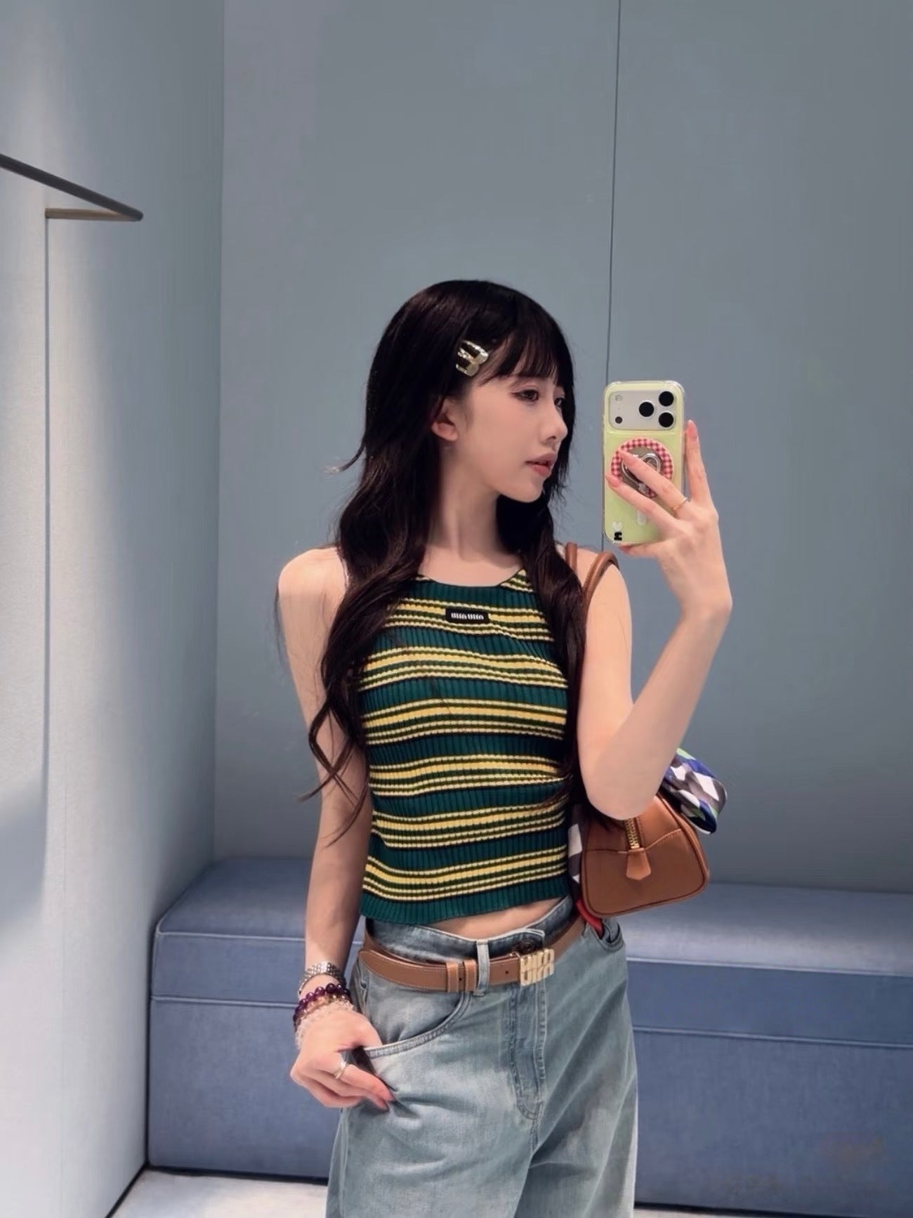 티모 / 미우미우 26SS 신상 끈티 브라탑