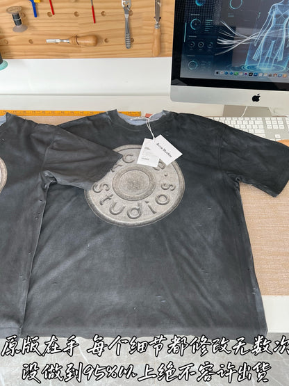 TMO / Acne Studios All Over Digital Print Layered Effect Short-Sleeved T-shirt