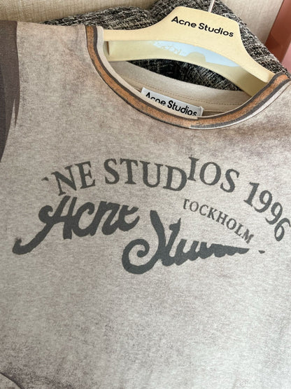 Timo / Acne Studios 그래피티 빈티지 워싱 반팔 티셔츠
