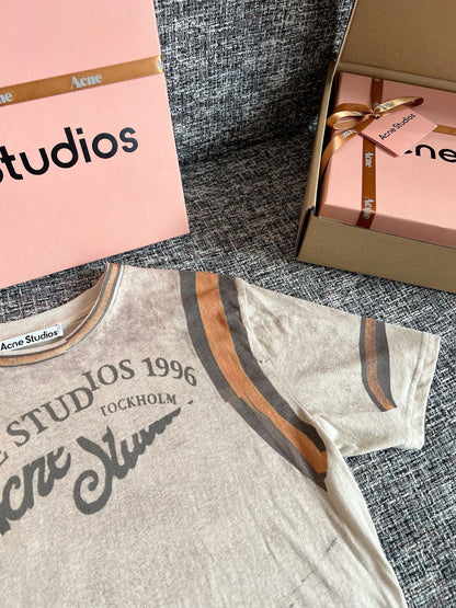 Timo / Acne Studios 그래피티 빈티지 워싱 반팔 티셔츠