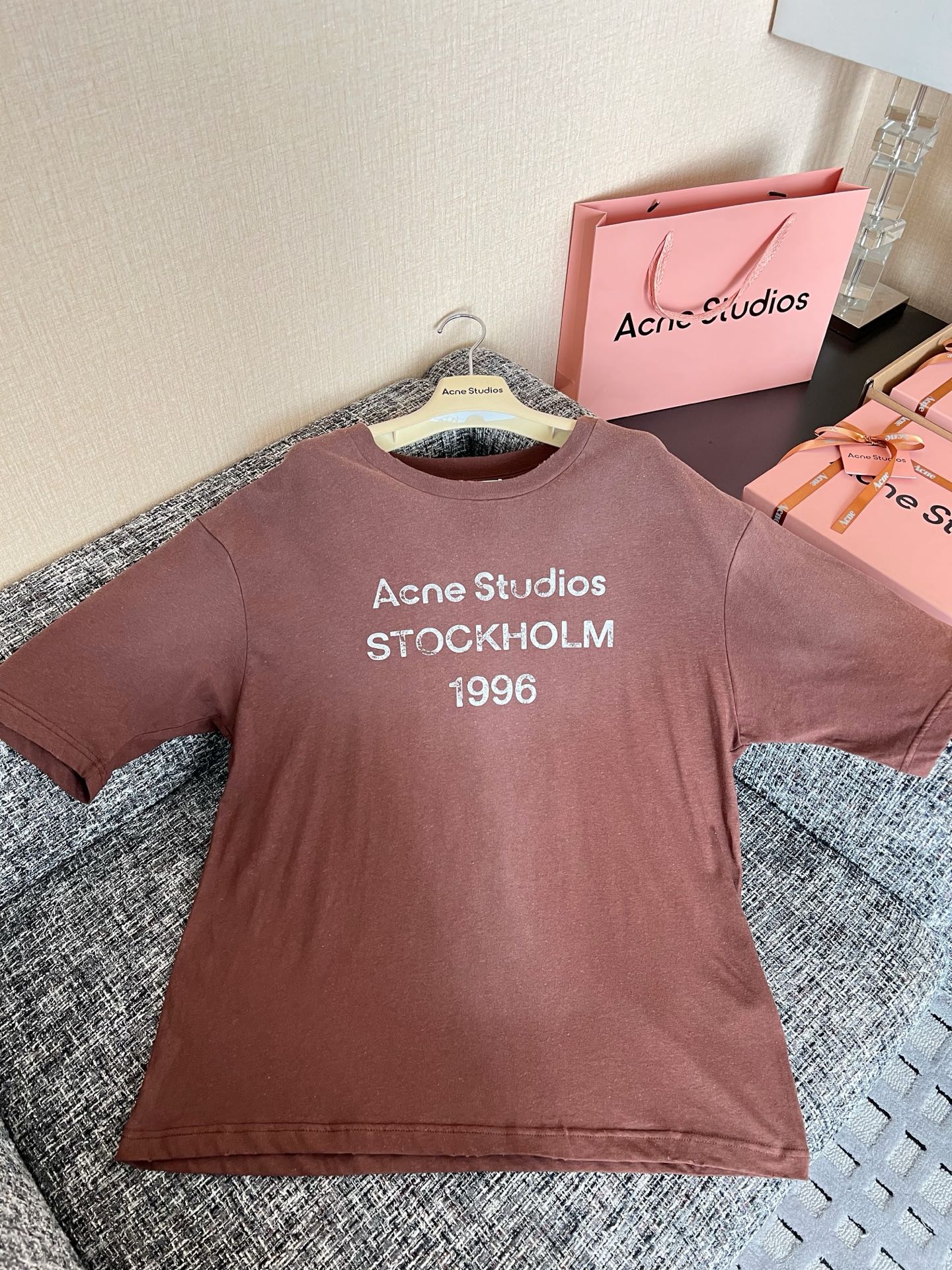 Timo / Acne Studios Vintage Lettering Washed Short-Sleeved T-Shirt