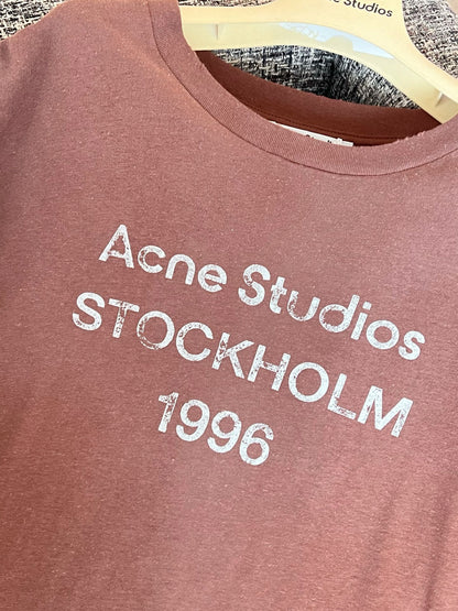 Timo / Acne Studios Vintage Lettering Washed Short-Sleeved T-Shirt
