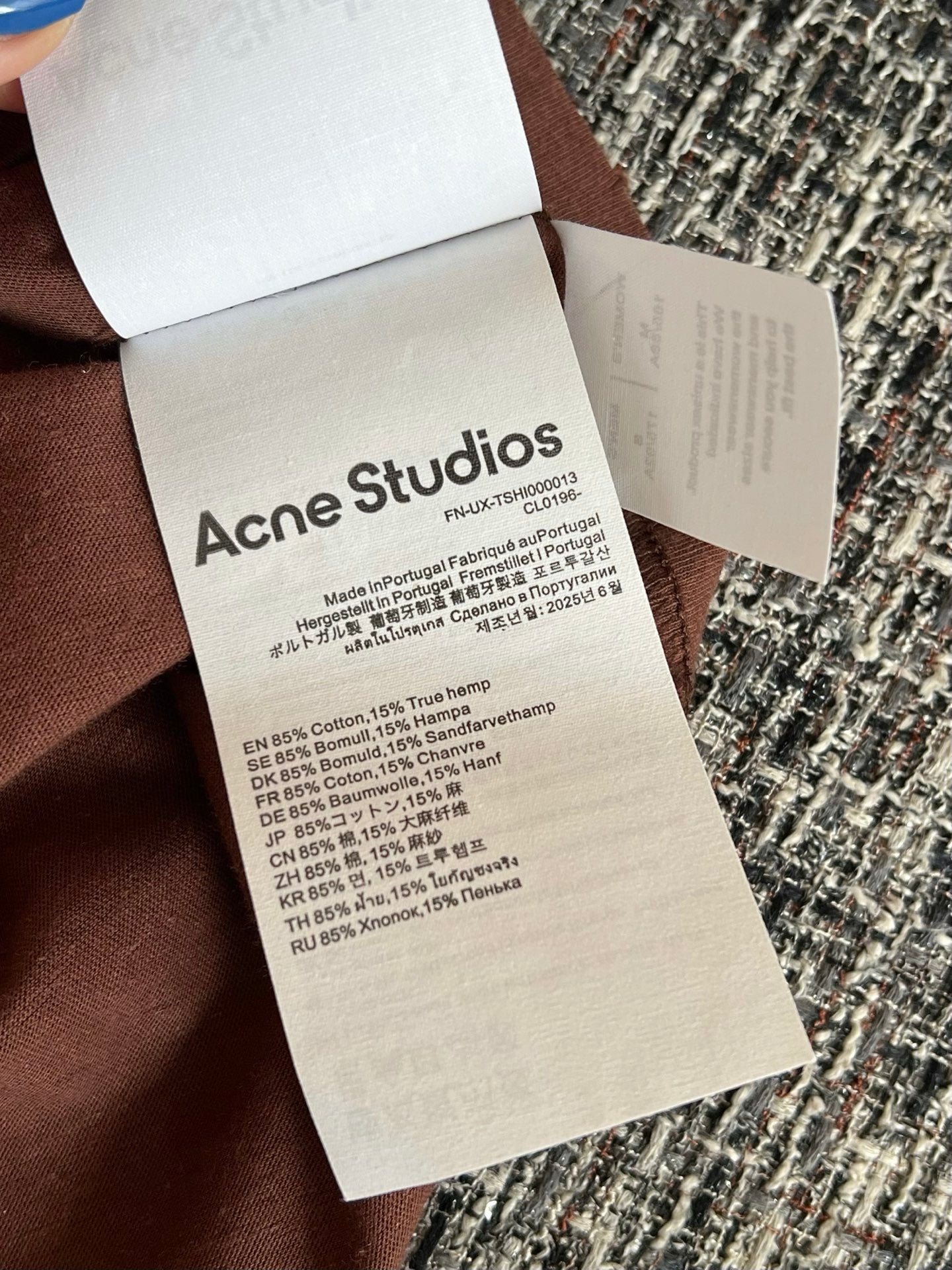 Timo / Acne Studios Vintage Lettering Washed Short-Sleeved T-Shirt