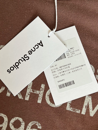 Timo / Acne Studios Vintage Lettering Washed Short-Sleeved T-Shirt