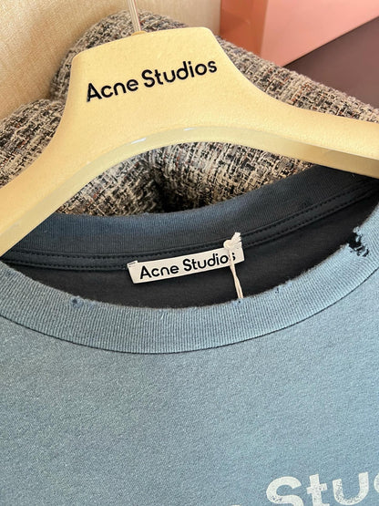 Timo / Acne Studios Vintage Lettering Washed Short-Sleeved T-Shirt