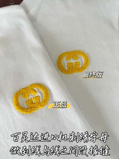 Timo / Gucci Double G Flocking Short-Sleeve T-Shirt