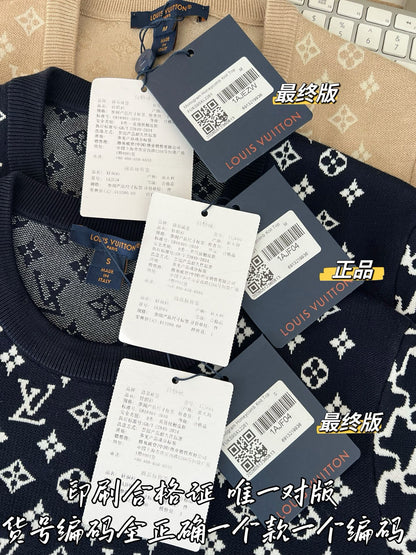 Timo / Louis Vuitton Monogram Knit Short-Sleeve T-Shirt