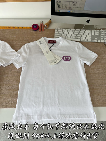 Timo / Gucci Double G Flocked Short-Sleeve T-Shirt